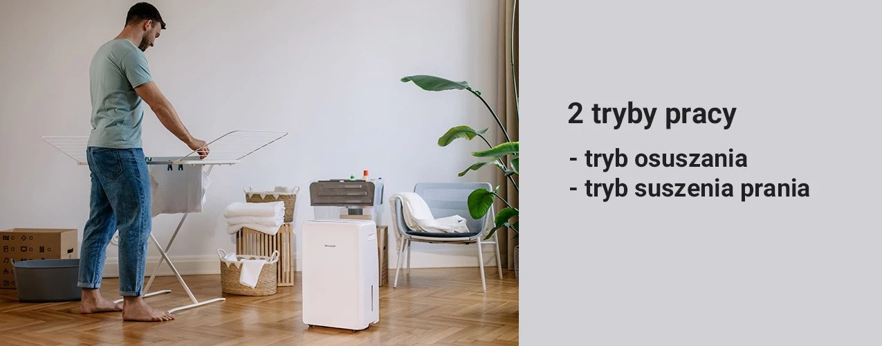 Osuszacz powietrza SHARP UD-P164P-W Biały 230 W, 38 m2