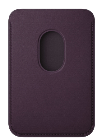 Fioletowe etui na telefon z owalnym wycięciem na aparat. Etui jest gładkie i ma matowe wykończenie.