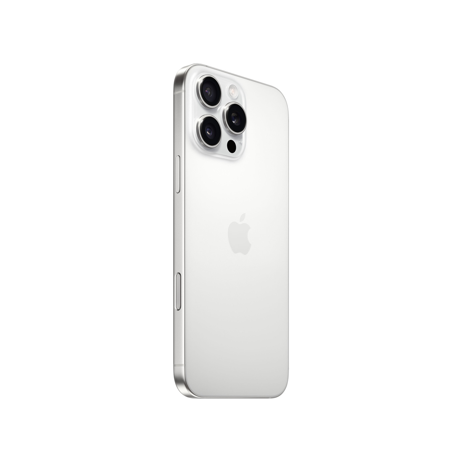 iPhone blanc, vue arrière, trois caméras.