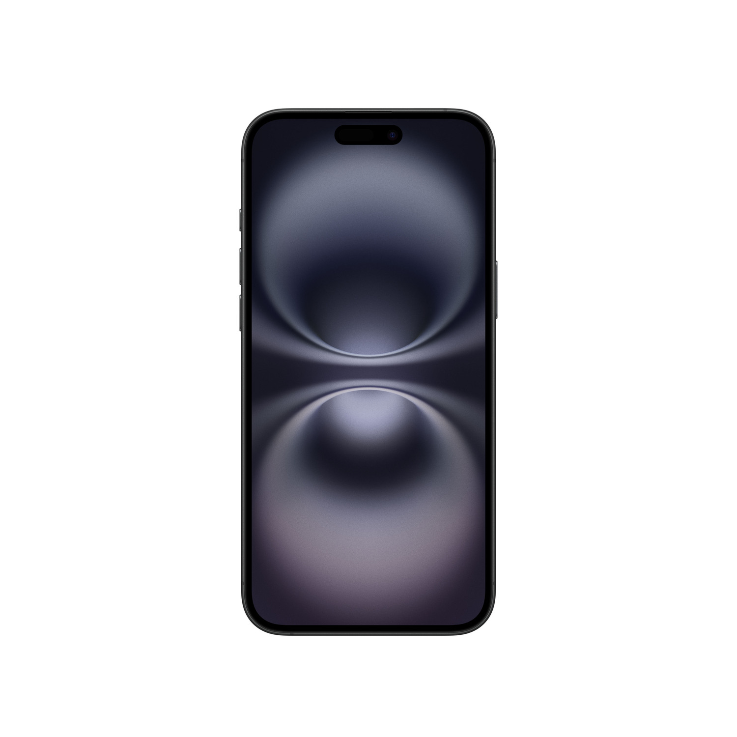 iPhone noir affichant son écran.