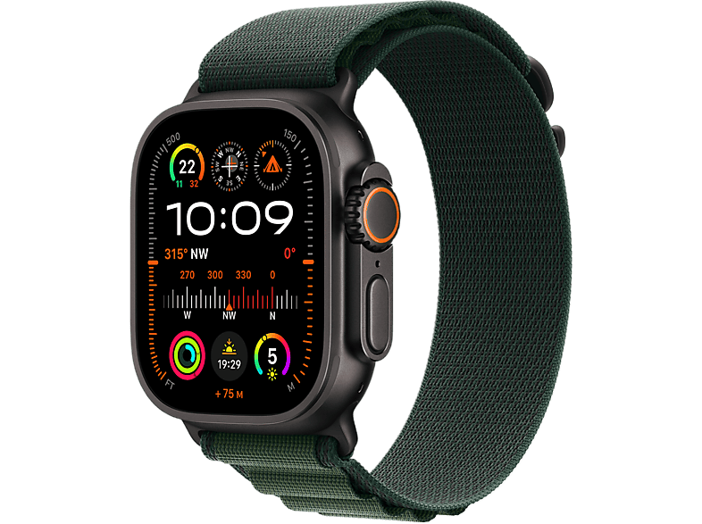 Apple Watch Ultra 2 GPS + Cellular 49mm Dark Green Alpine Loop Medium