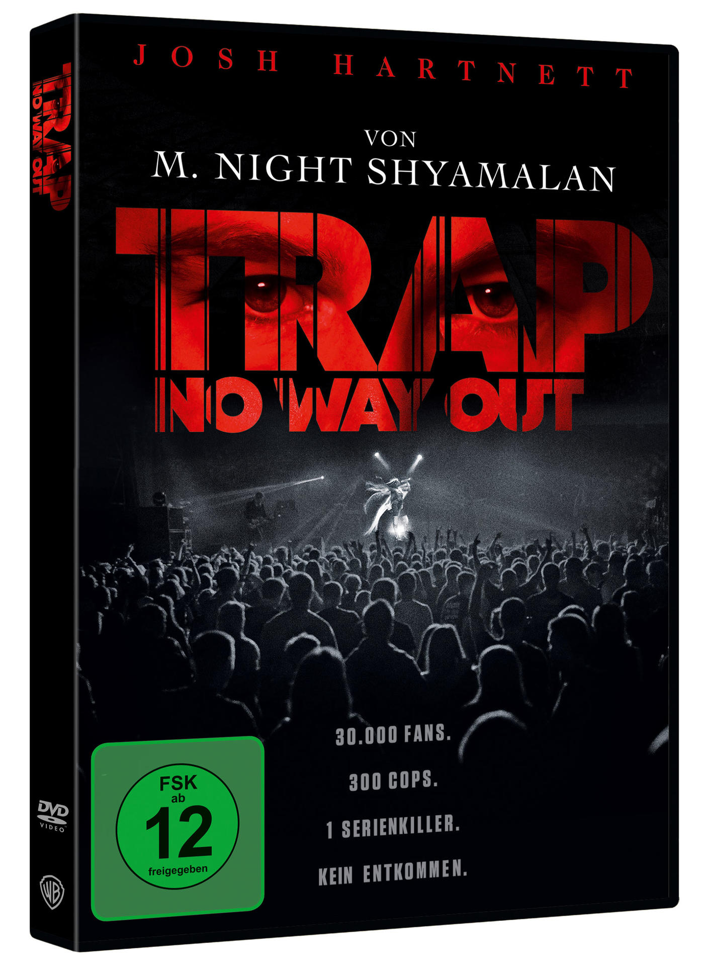 DVD-Hülle für den Film "Trap" mit Josh Hartnett.