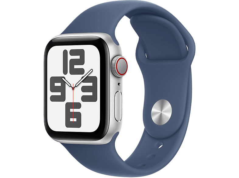 Apple Watch Se GPs + Cellular 40mm Silver Aluminium Case Denim Sport Band S/m