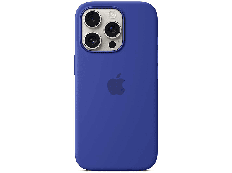 APPLE Silikon Case mit MagSafe, Backcover, Apple, iPhone 16 Pro, Ultramarin