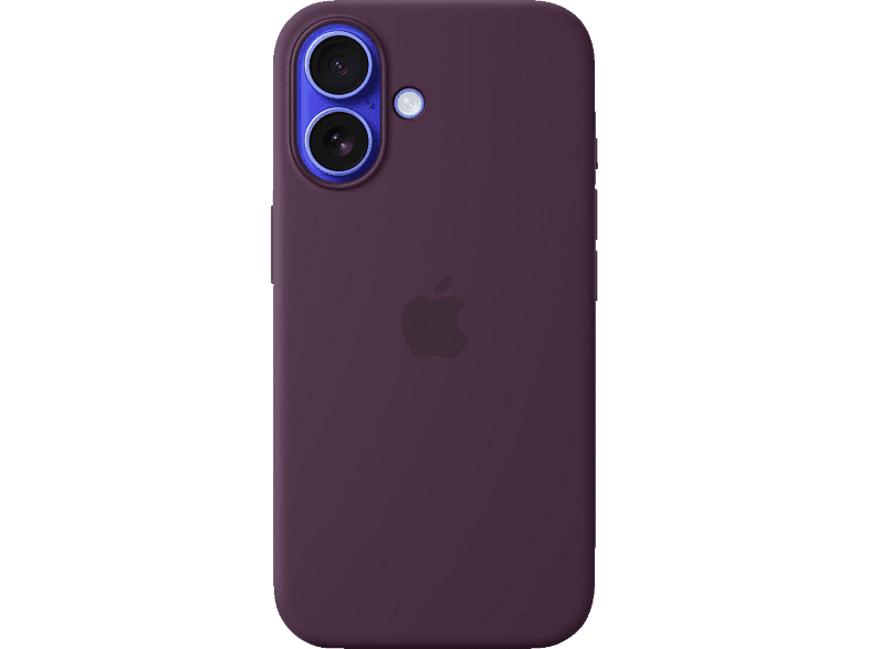 APPLE Silikon Case mit MagSafe, Backcover, Apple, iPhone 16, Pflaume