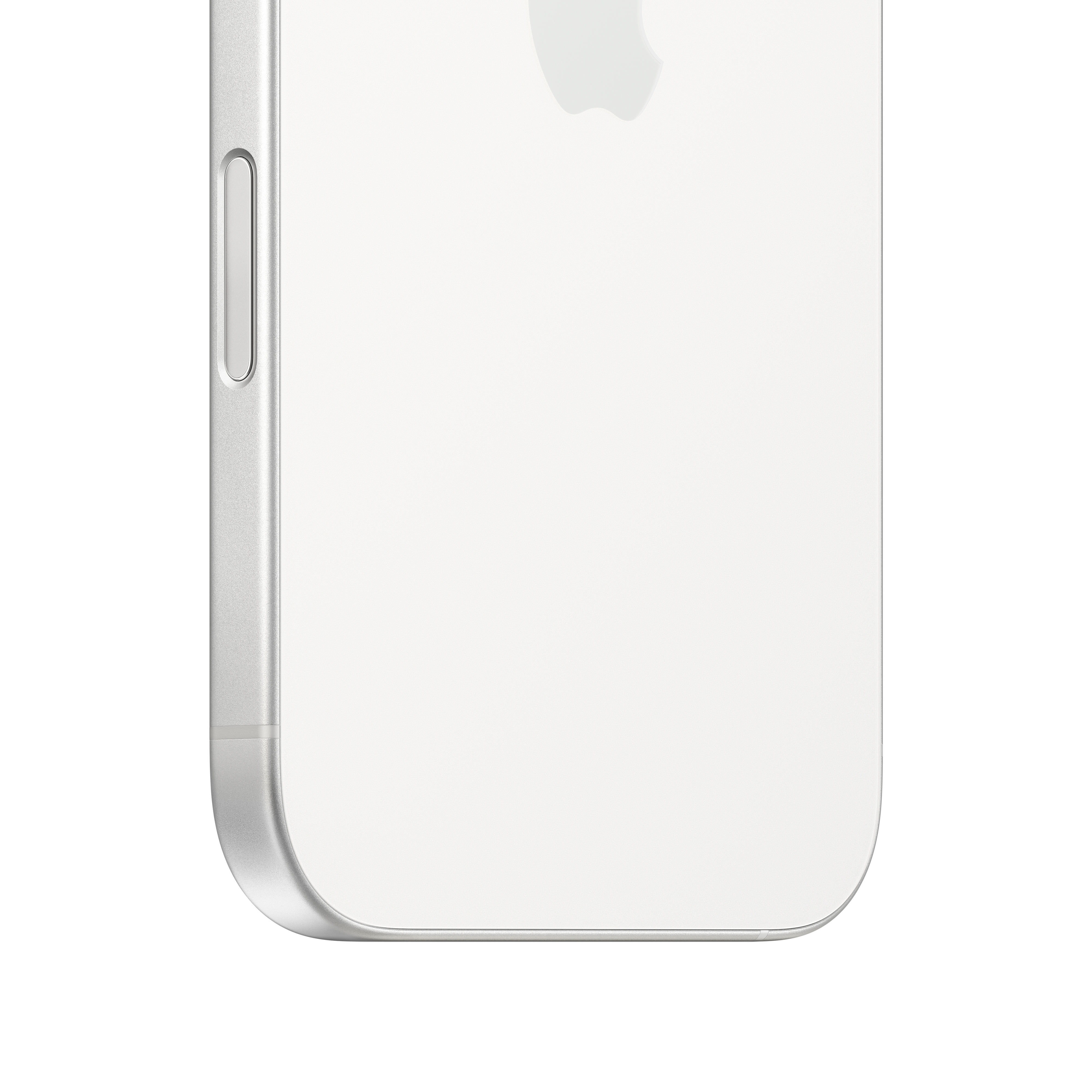 Ezüst telefon oldala közelről.