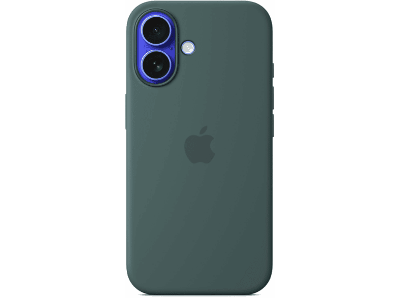 Apple Silikon Case mit MagSafe Backcover, für Apple iPhone 16, Seegrün; Handyhülle