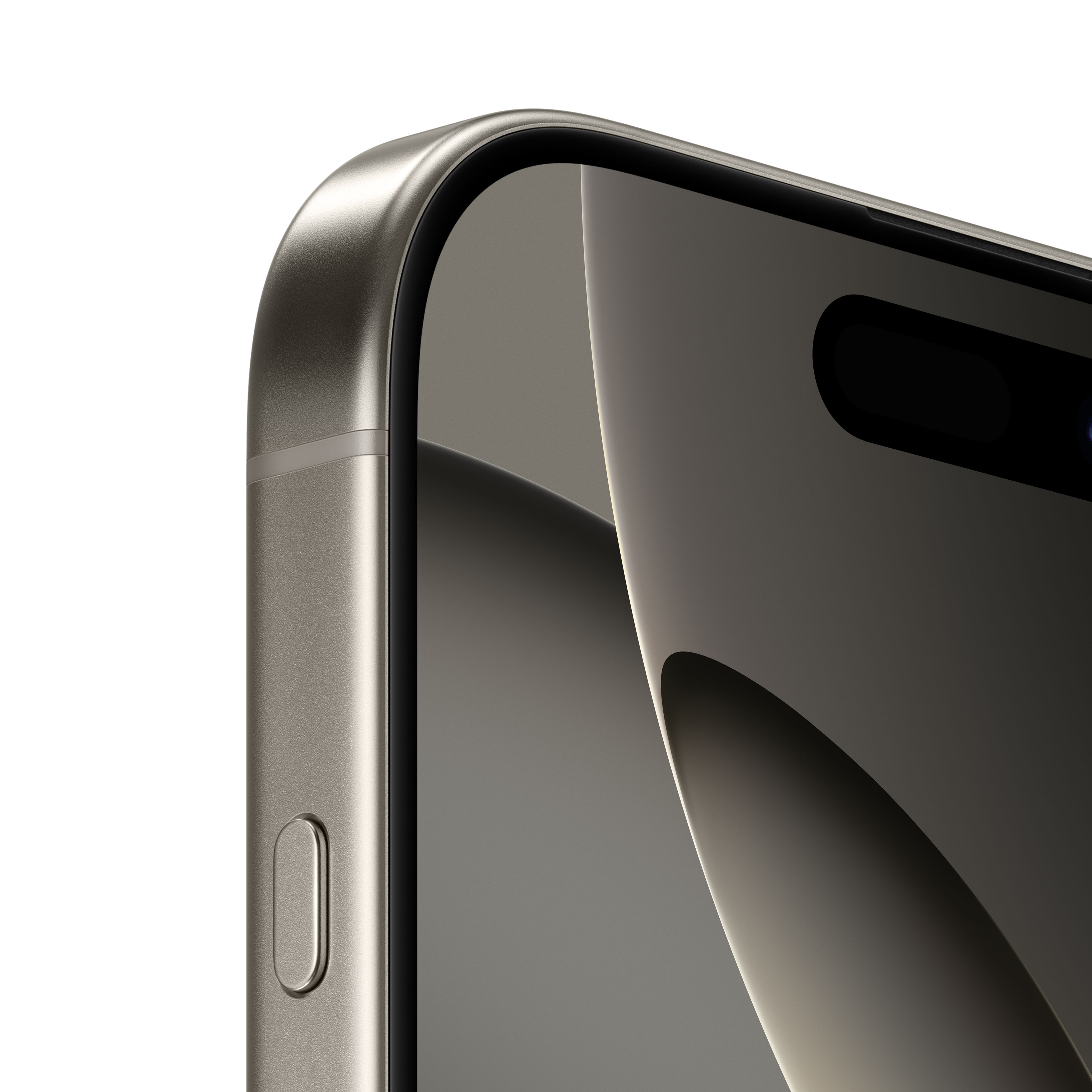 Gros plan du côté d'un iPhone, montrant la caméra et le coin.