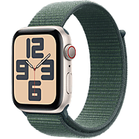 MediaMarkt APPLE Watch SE GPS + Cellular 44mm Lake Green Sport Loop Smartwatch Starlight Aluminium aanbieding