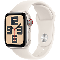 MediaMarkt APPLE Watch SE GPS + Cellular 40mm Starlight Sport Band S/M Smartwatch Starlight Aluminium aanbieding