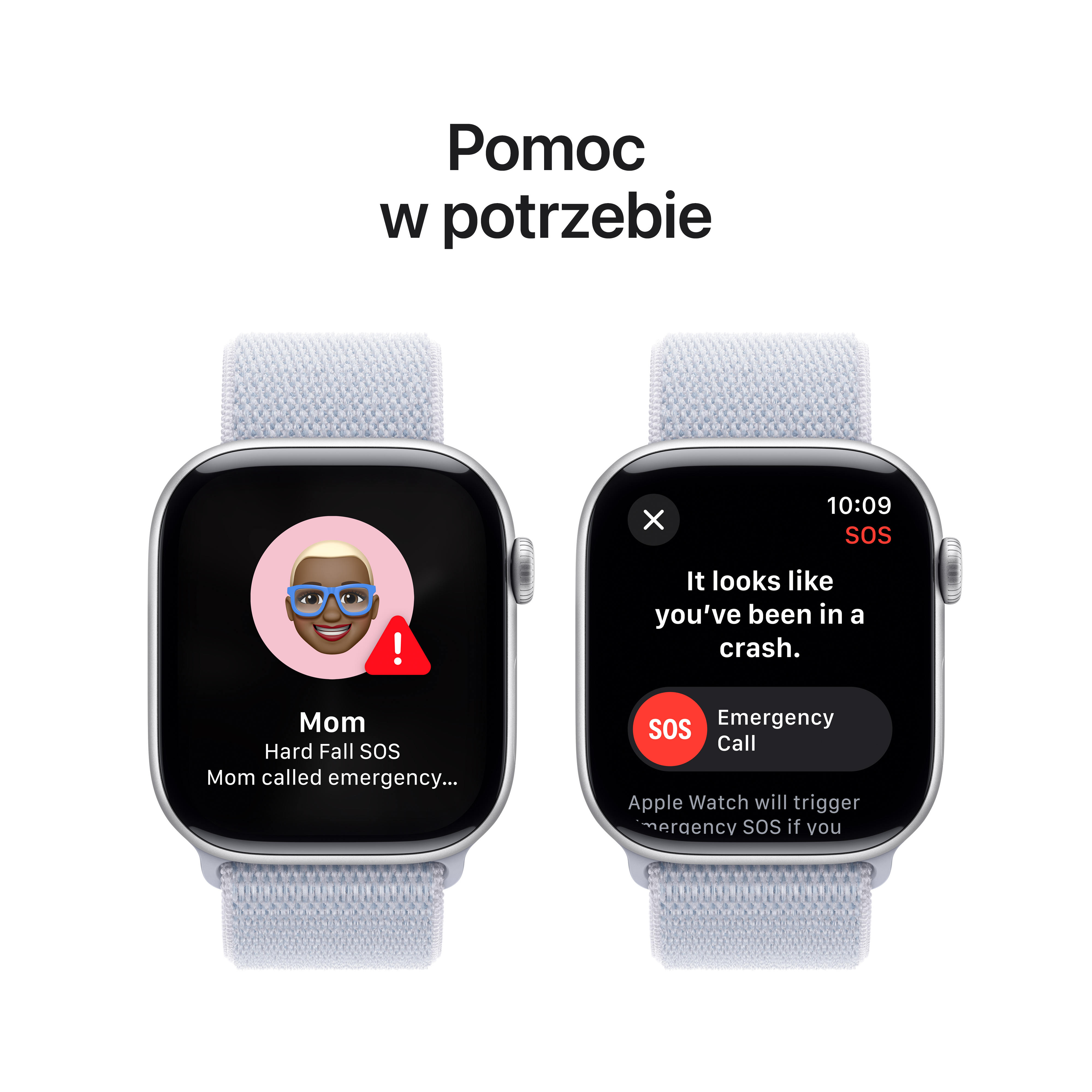 Smartwatch APPLE Watch Series 10 GPS + Cellular Koperta 46mm z aluminium w kolorze srebrnym z opaską sportową w kolorze błękitnego obłoku MWY23ET/A
