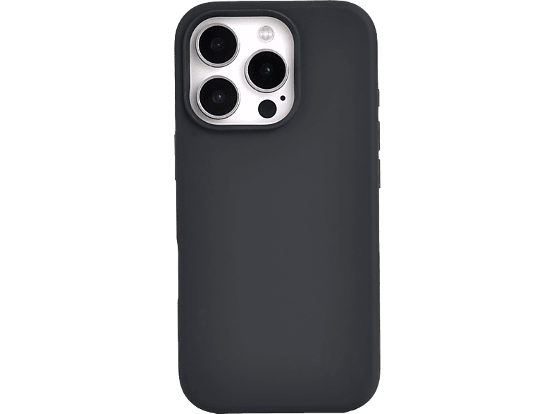 Funda móvil - ISY ISC 2348, Compatible con iPhone 16 Pro, Resistente a Golpes, Negro