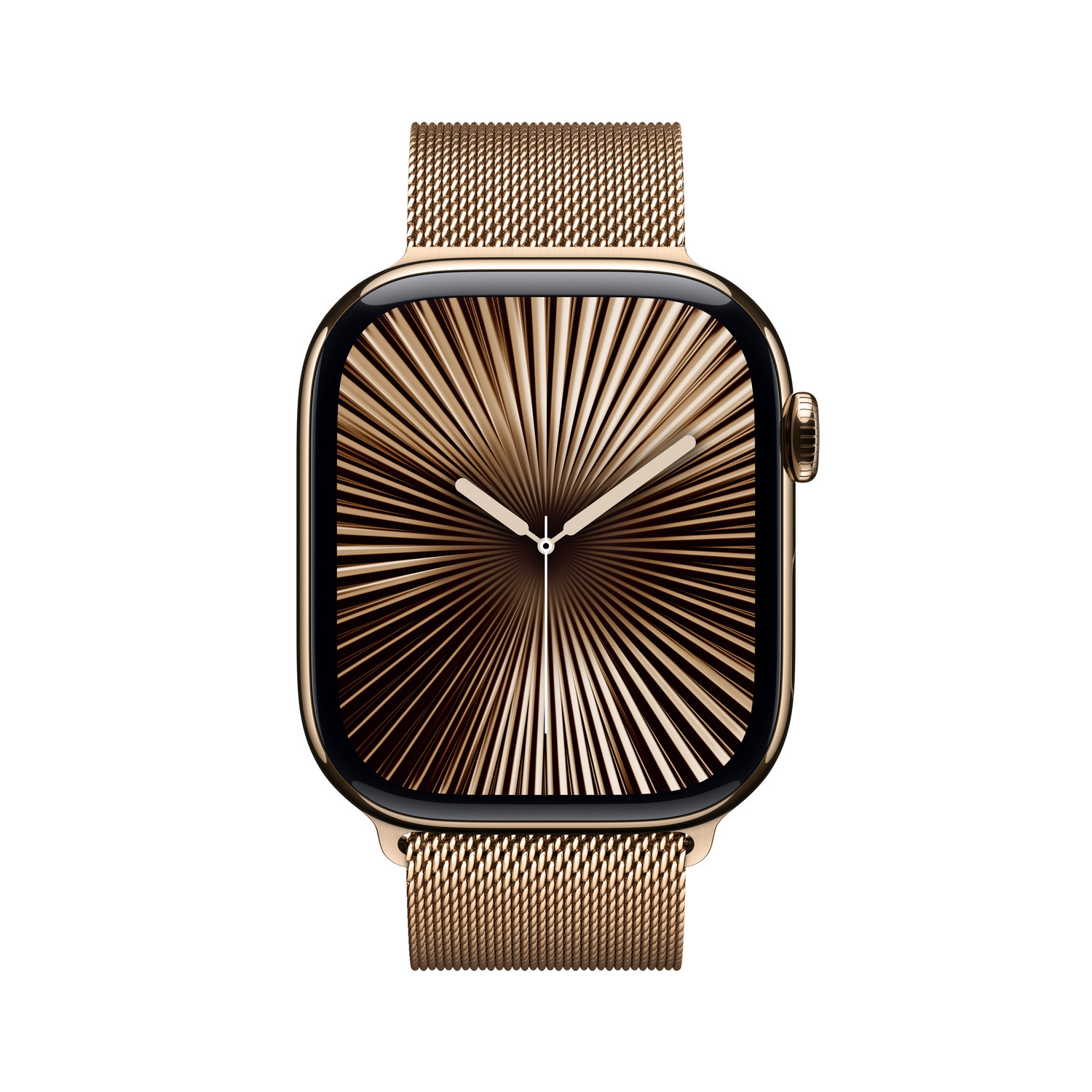 APPLE Watch Series 10 GPS + Cellular 46mm Gold Milanese Loop M/L Smartwatch Gold