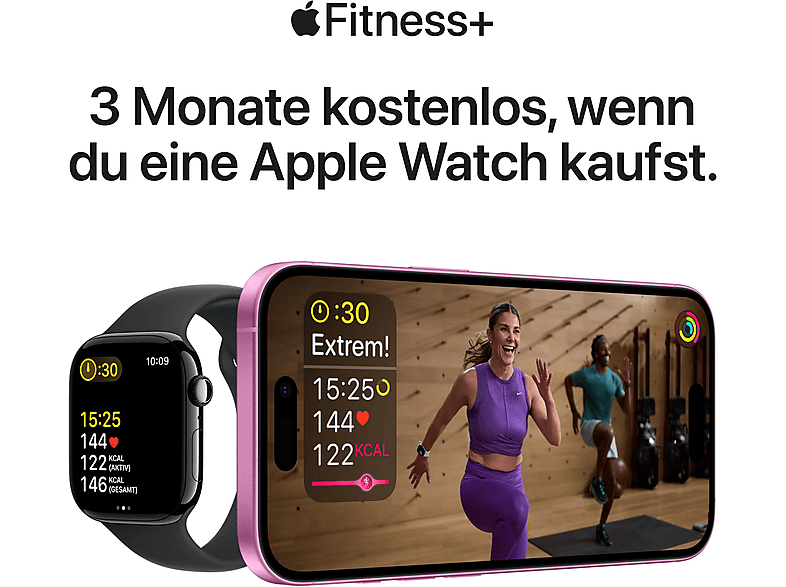 Thumbnail - APPLE Watch SE (2024) GPS+Cellular 40 mm Smartwatch Aluminium Fluorelastomer, 130 - 180 mm, Polarstern