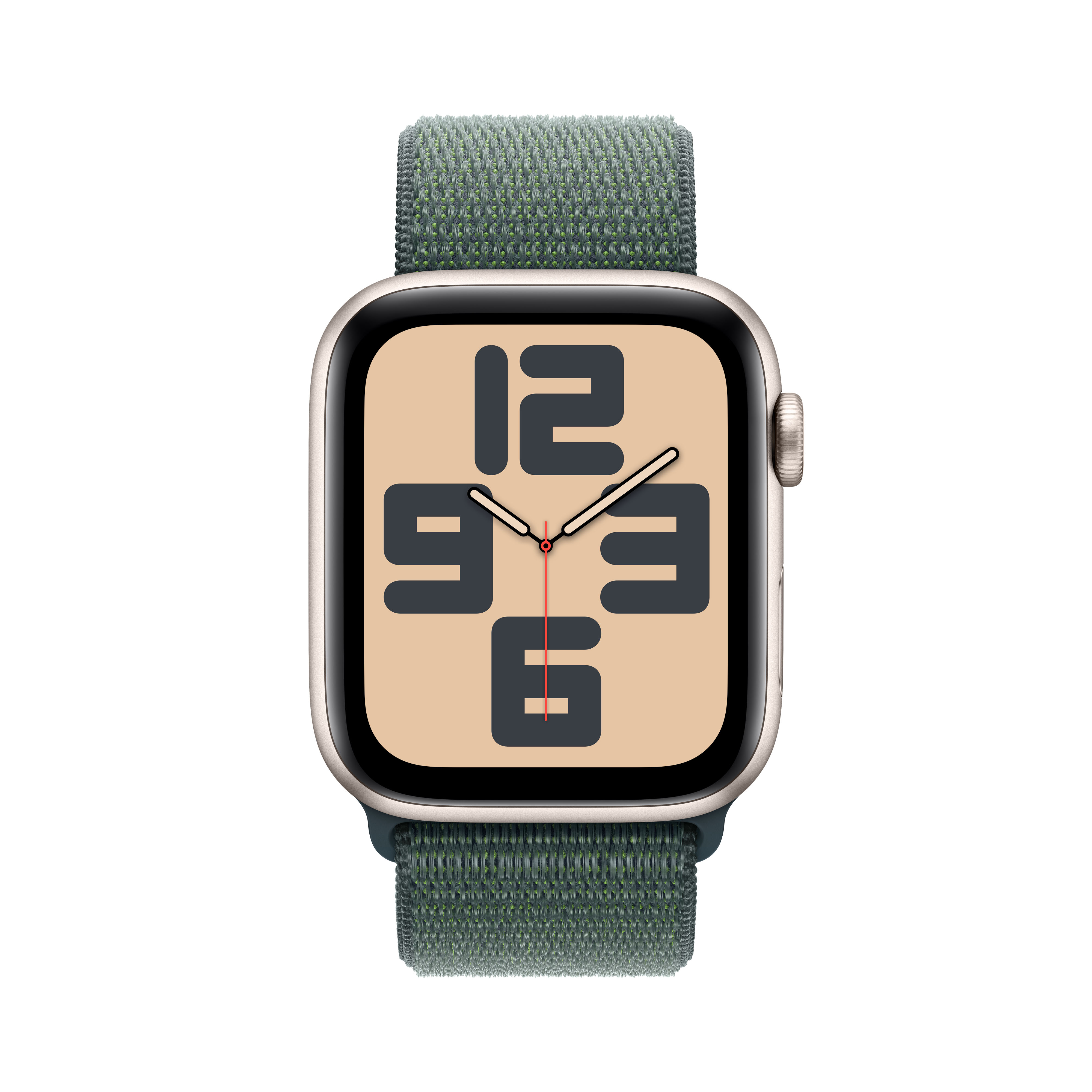 Smartwatch APPLE Watch SE (2 generacji) GPS + Cellular Koperta 40mm z aluminium w kolorze księżycowej poświaty z opaską sportową MXGH3ET/A