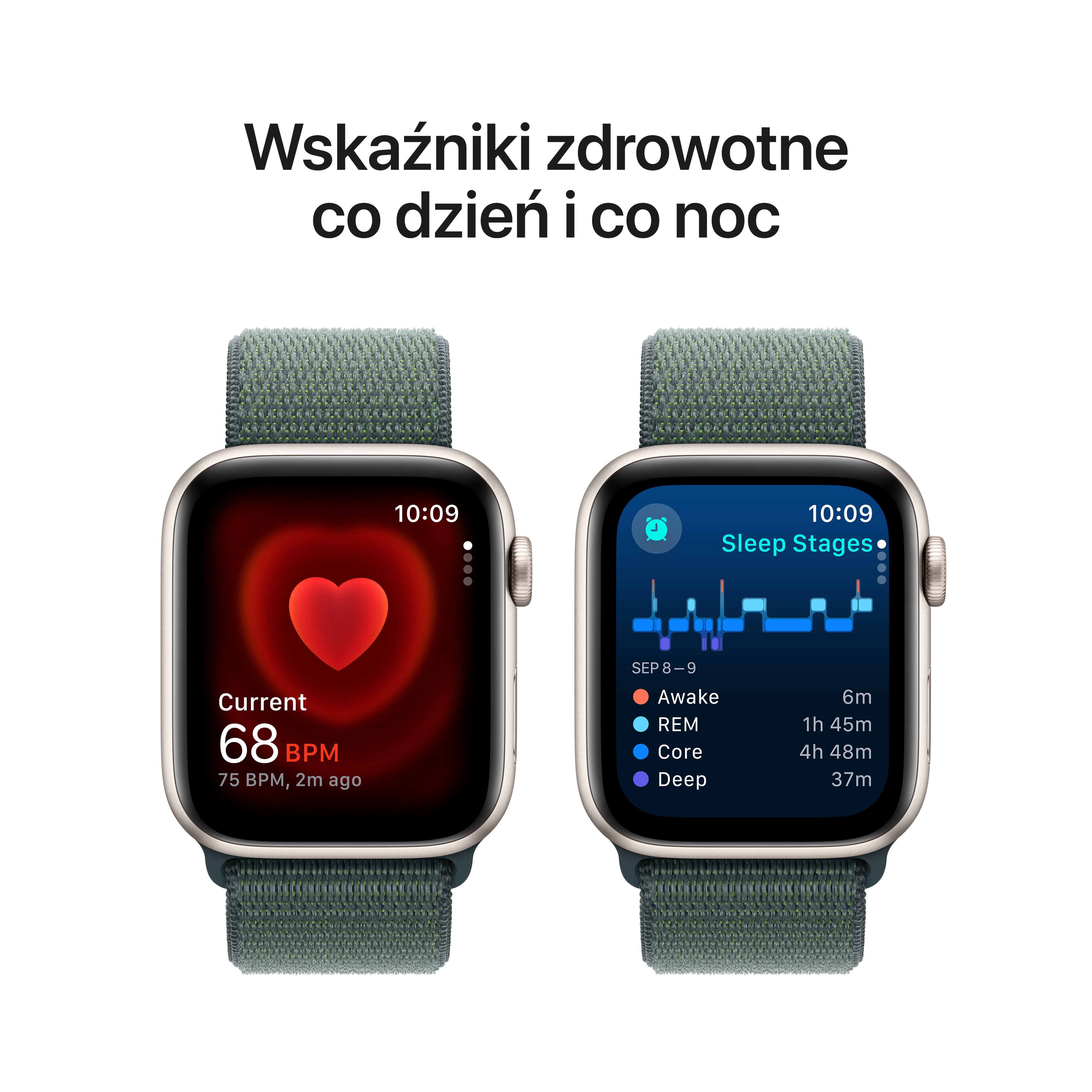 Smartwatch APPLE Watch SE (2 generacji) GPS + Cellular Koperta 40mm z aluminium w kolorze księżycowej poświaty z opaską sportową MXGH3ET/A