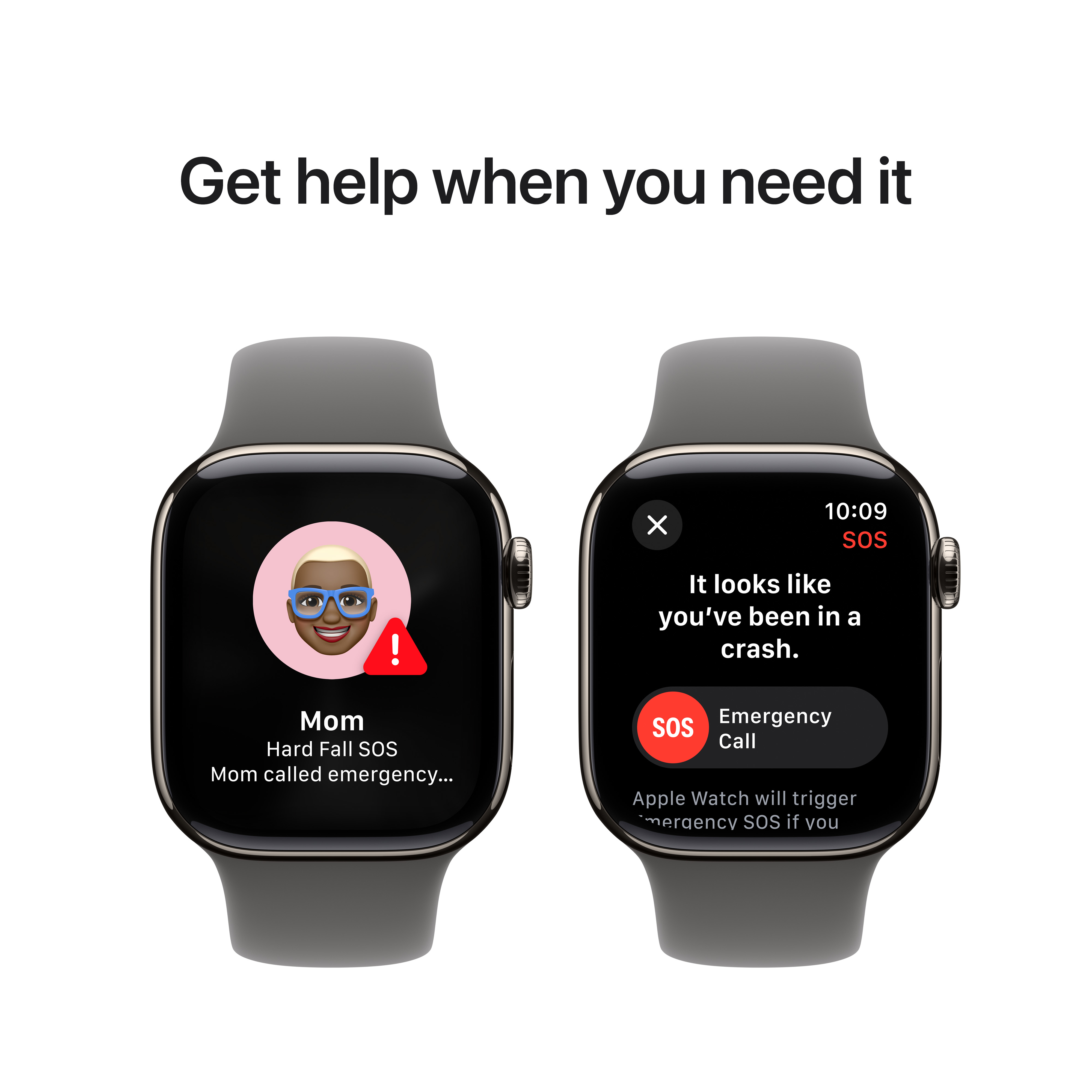 APPLE Watch Series 10 (GPS + Cellular) 42 mm Smartwatch Titan Fluorelastomer, 130 - 180 mm (S/M), Natural Titanium/Stone Gray Sport Band