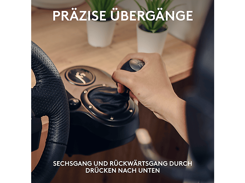LOGITECH G Bundle, G923 SE Rennlenkrad + Pedale + Shifter (PlayStation PS5 PS4, PC), Schwarz; Rennlenkrad, Pedale, Schalthebel — Foto 5 von 5