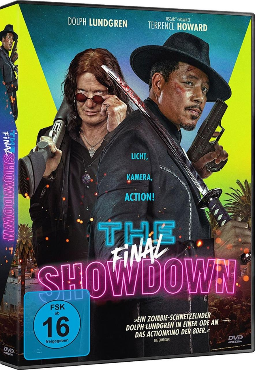 DVD-Cover: Zwei Männer, Dolph Lundgren und Terrence Howard, halten Waffen, mit Text und Logo.
