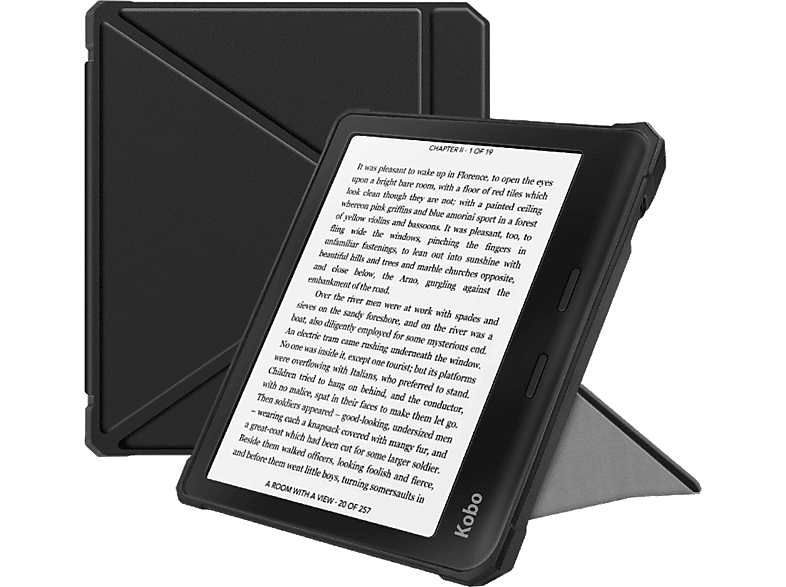 CELLECT Kobo Libra 2 e-book olvasó tok 7", fekete (EBCASE-KOBO-LIBRA2BK)