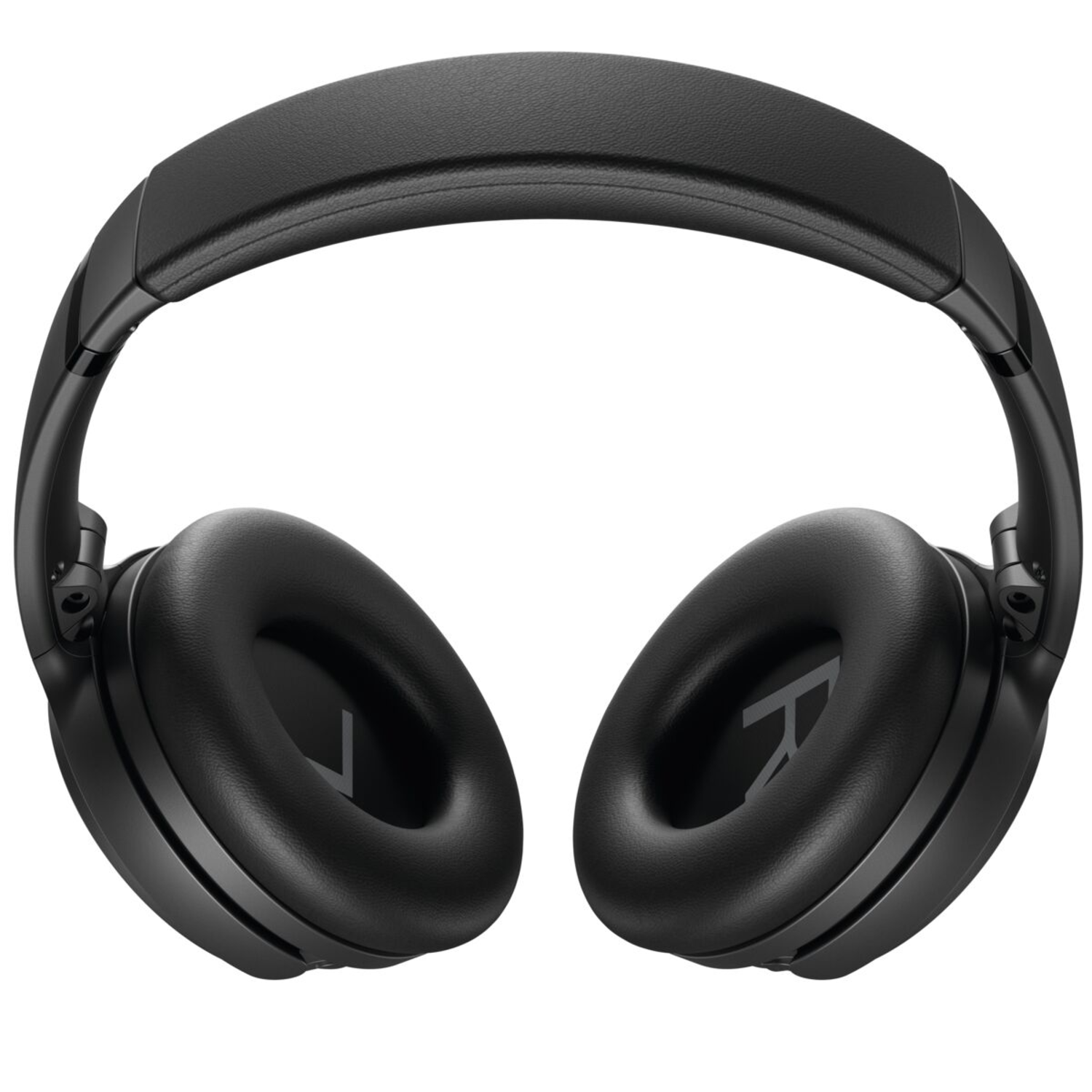 Black over-ear headphones with large earcups and a padded headband. The brand logo is visible.