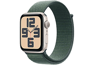 APPLE Watch SE 2024 GPS 44mm, csillagfény alumíniumtok, tózöld sportpánt (MXEW3QH/A)