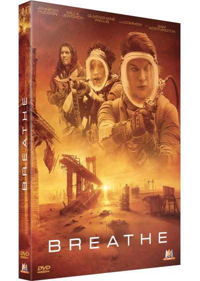 DVD cover of the movie Breathe. The cover features three people with masks.