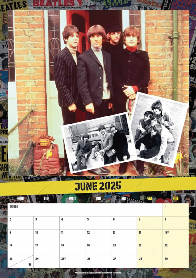The Beatles - Official 2025 Calendar - A3-as naptár