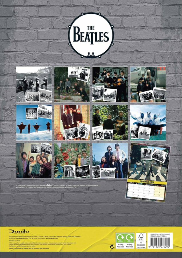 The Beatles - Official 2025 Calendar - A3-as naptár