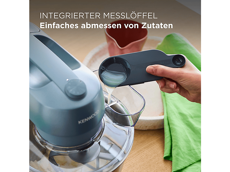 Thumbnail - KENWOOD Go KZM35.040GY mit Smoothie-Maker - Metallgehäuse, robust, kompakt & leicht verstaubare Küchenmaschine Graublau ...