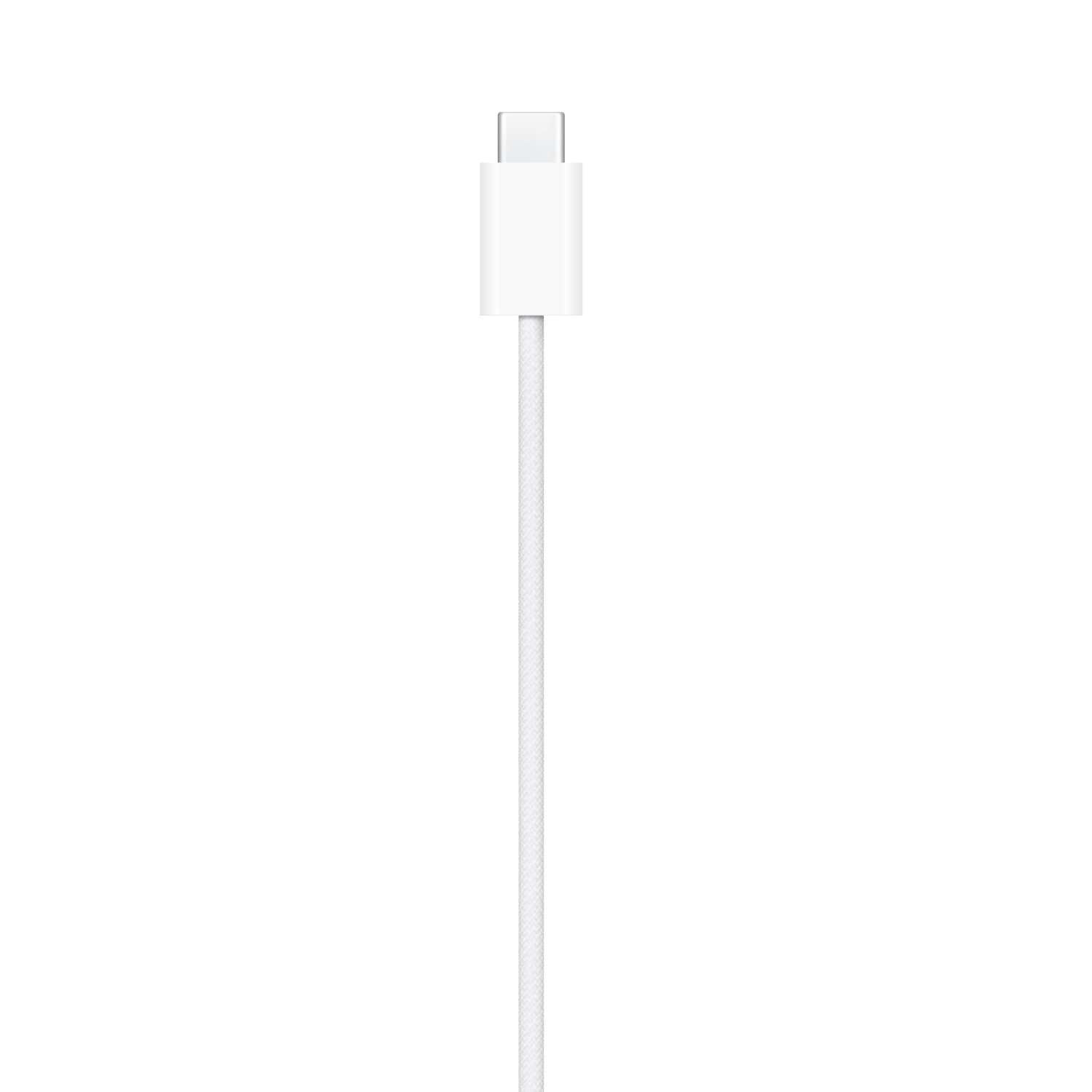 A white USB-C cable with a USB-C connector.