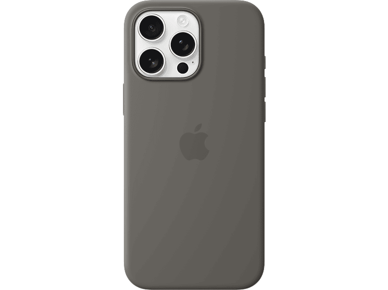 Apple Silicone MagSafe Hoesje voor iPhone 16 Pro Max Stone Gray