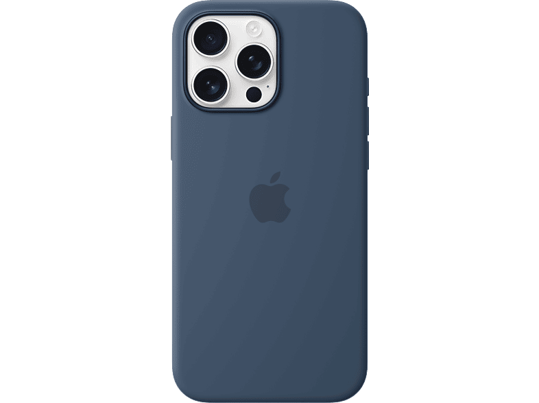 Apple Coque en silicone avec MagSafe pour iPhone 16 Pro Max Denim