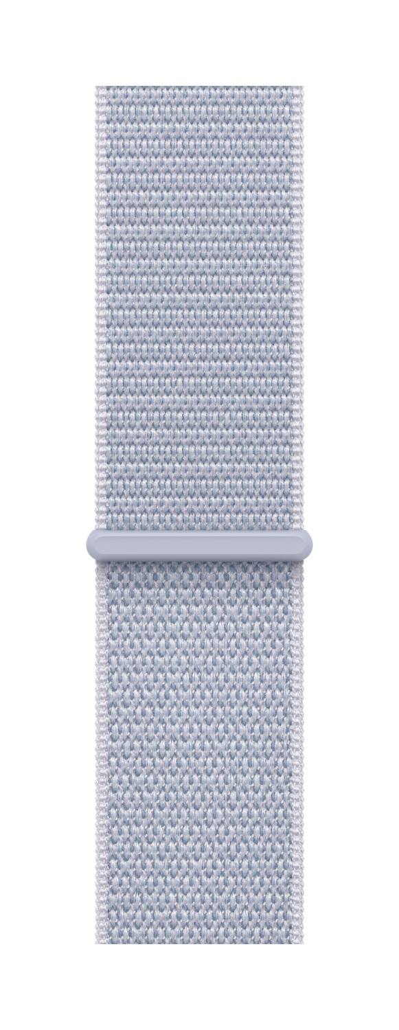 Lichtblauwe Apple Watch-band.