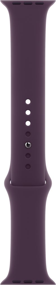Purple Apple Watch band with holes.