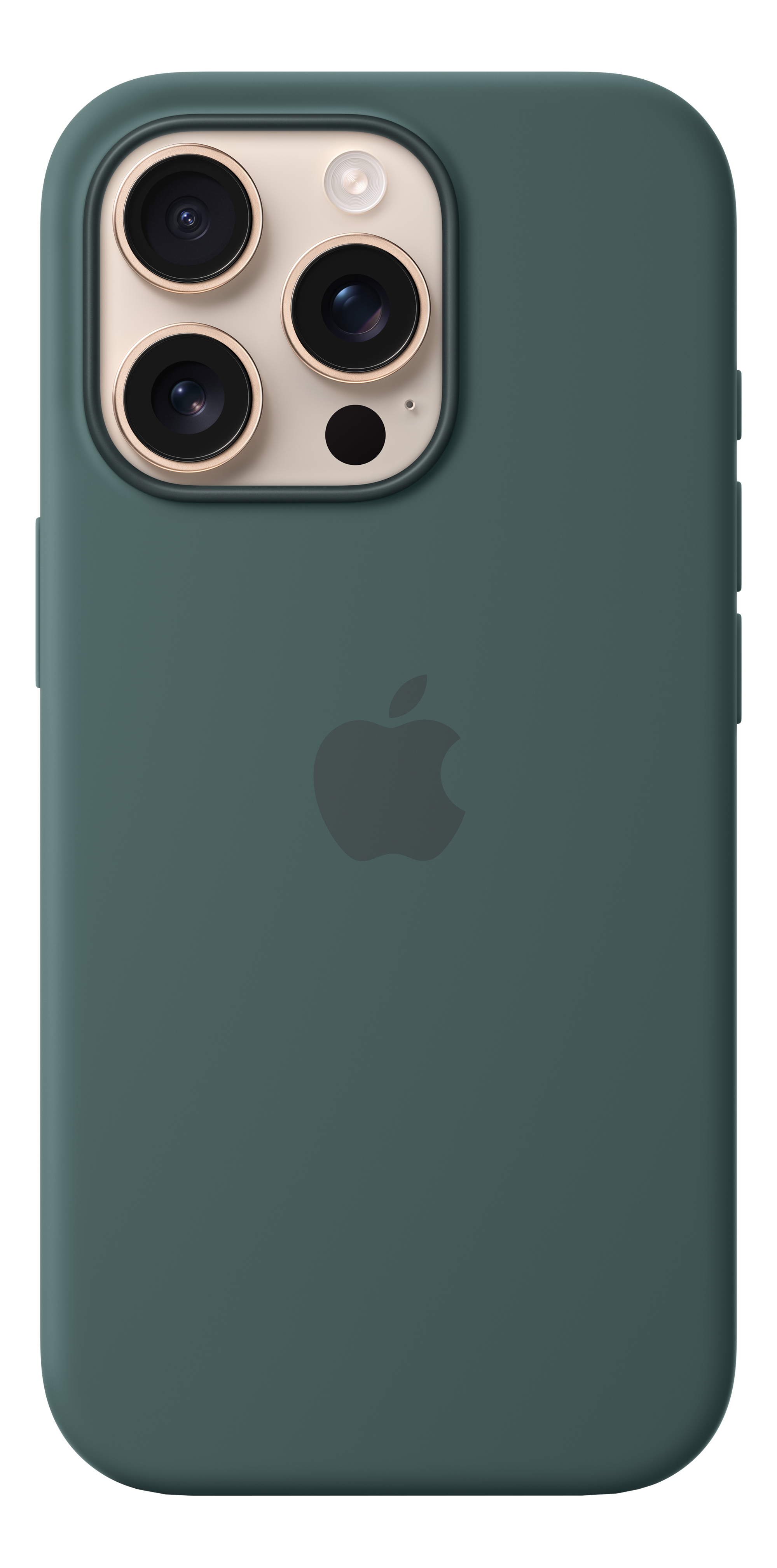 APPLE Coque en silicone avec MagSafe, Coque arrière, Apple, iPhone 16 Pro, Lake Green