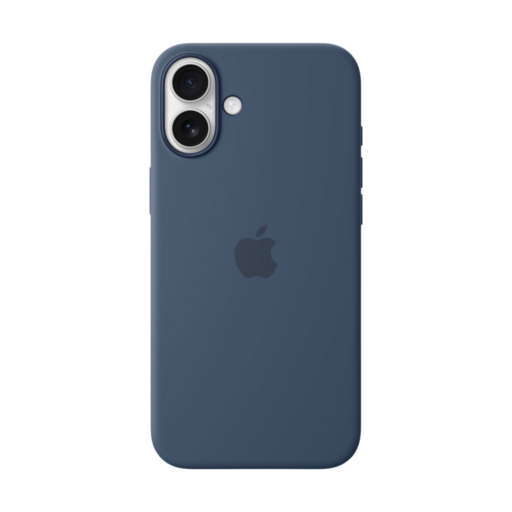 Apple Silicone Case with MagSafe for iPhone 16 Plus Denim