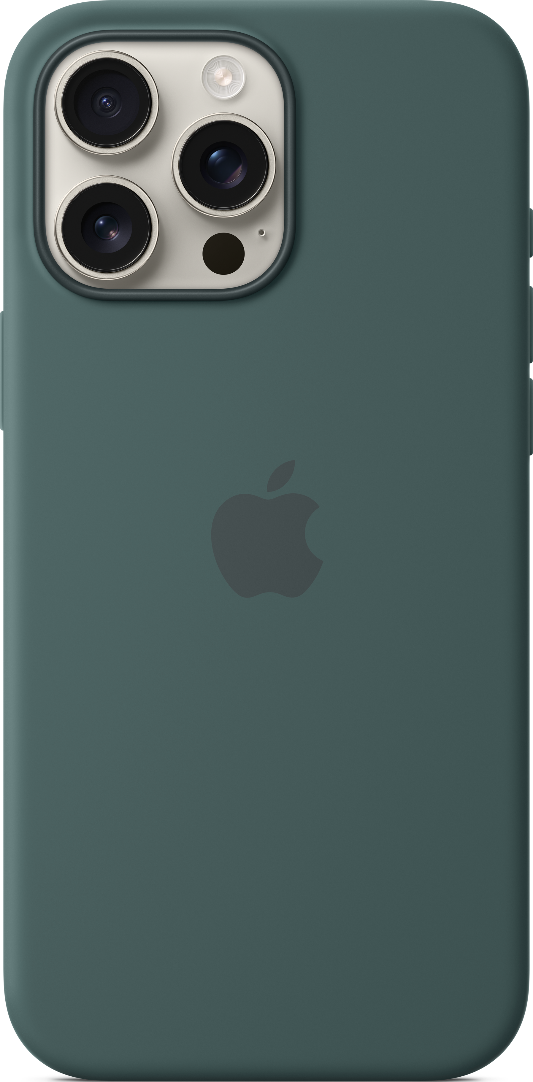 APPLE Coque en silicone avec MagSafe, Manches, Apple, iPhone 16 Pro Max, Lake Green
