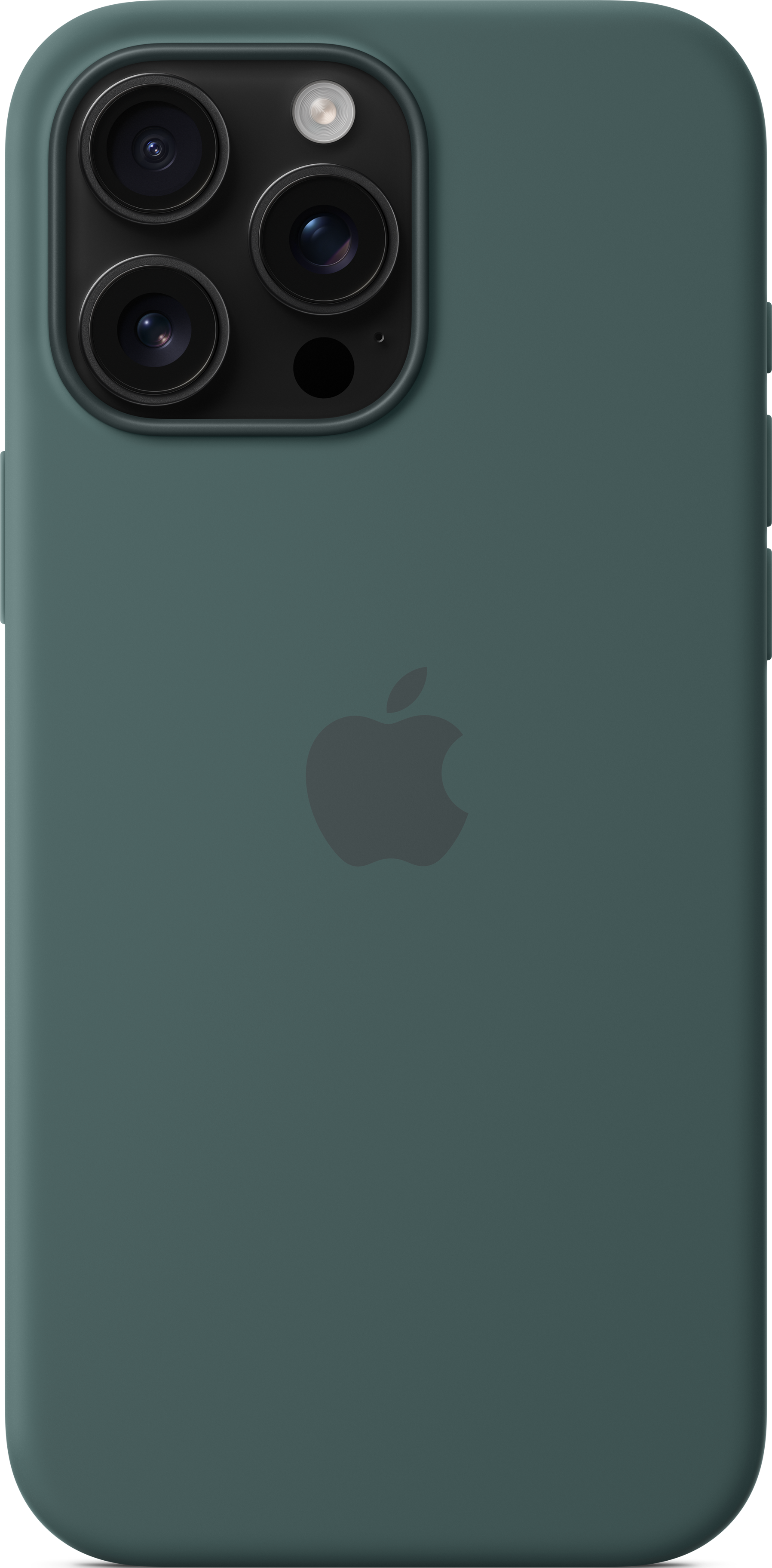 APPLE Coque en silicone avec MagSafe, Manches, Apple, iPhone 16 Pro Max, Lake Green