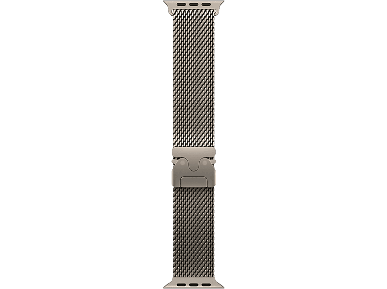 APPLE 49 mm Milanaise, Armband, Apple, Titan Natur/Natur