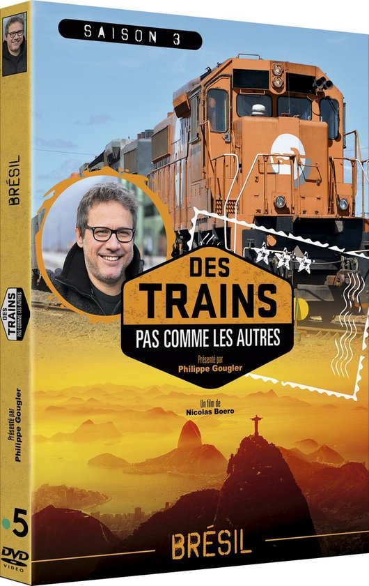 Boîtier DVD avec illustration de la couverture du film. Comprend un homme, un train et un paysage jaune.