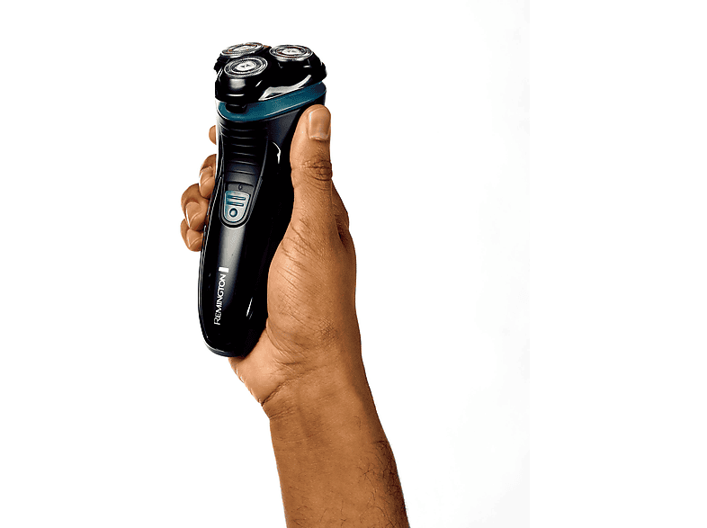 Remington R1000 Style Series Rotationsrasierer (Akkubetrieb, Schwarz/Blau, 3 Dual-Track-Schneidsystem) — Foto 2 von 5
