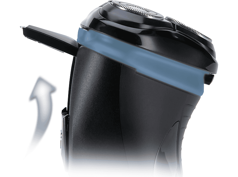 Remington R1000 Style Series Rotationsrasierer (Akkubetrieb, Schwarz/Blau, 3 Dual-Track-Schneidsystem) — Foto 5 von 5