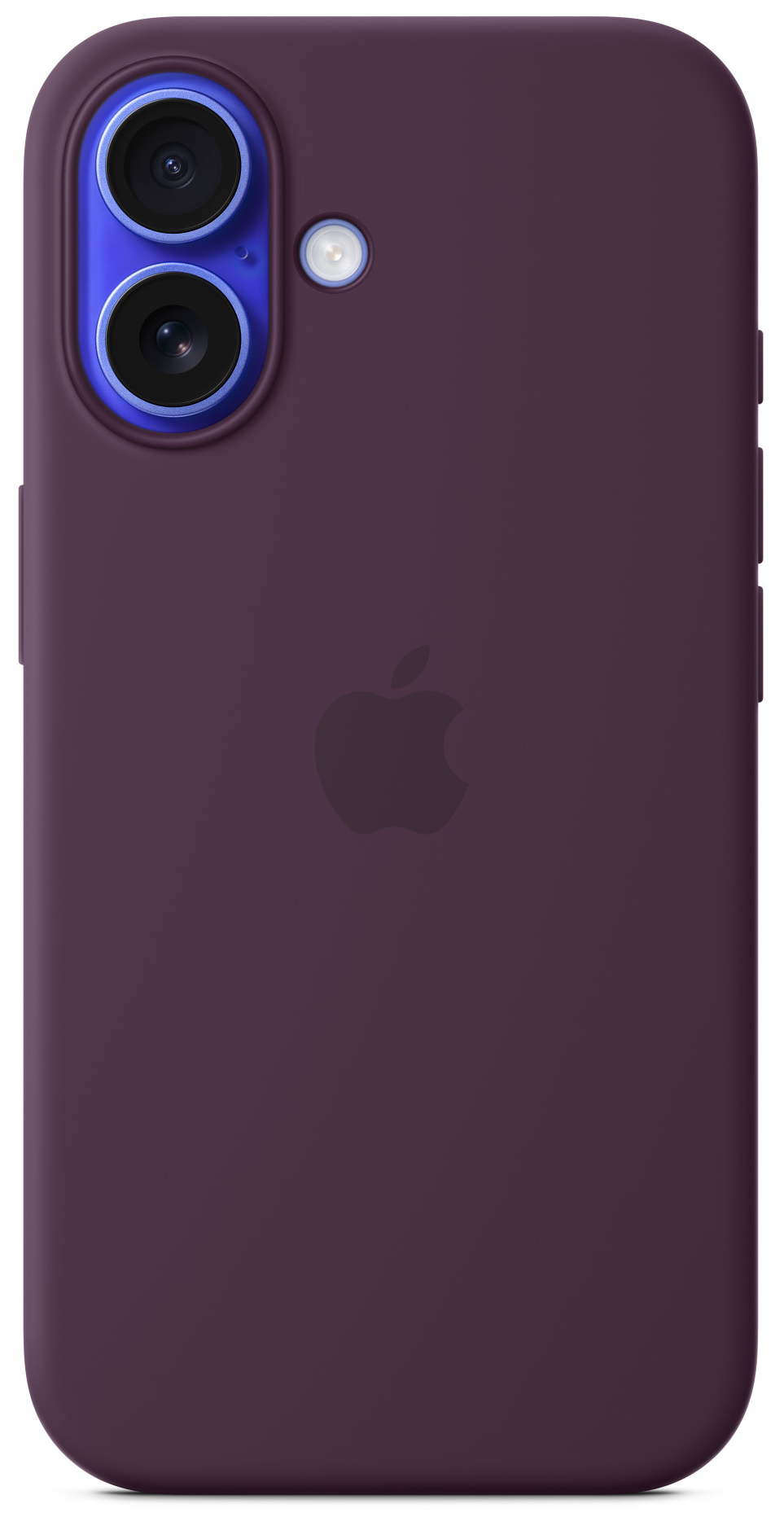 APPLE iPhone 16 MagSafe-rögzítésű szilikontok, szilva (MYY43ZM/A)