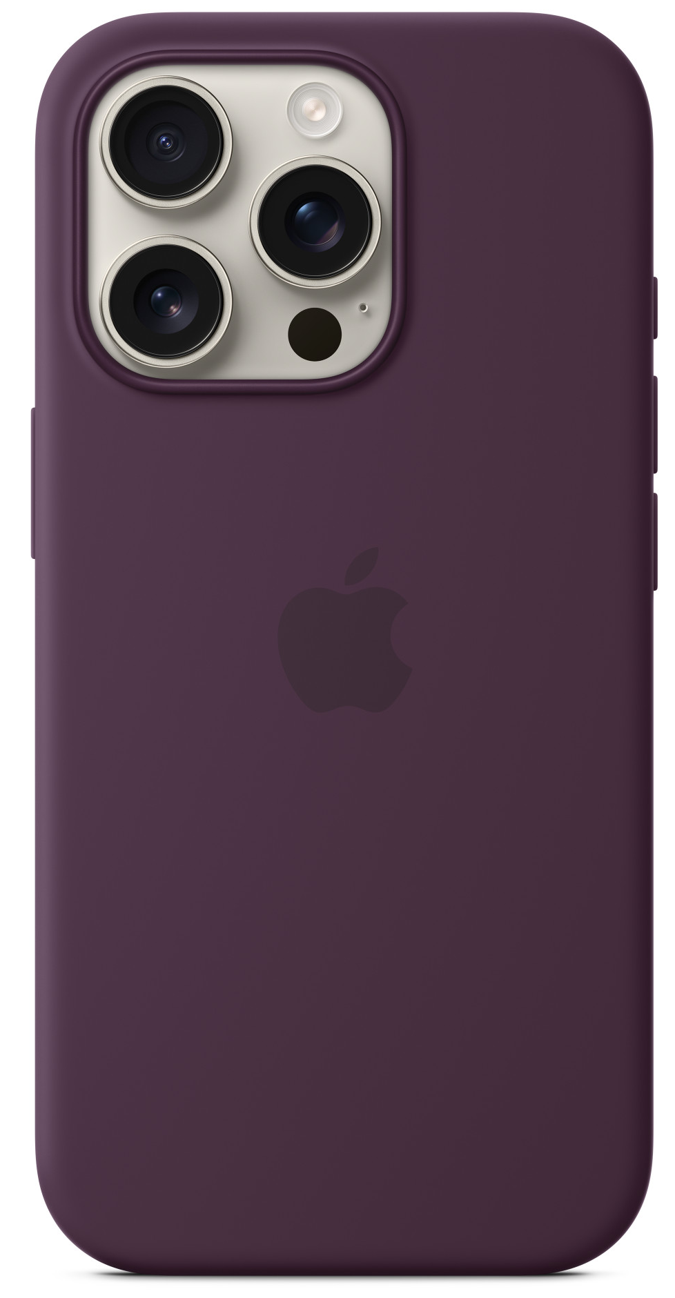 APPLE iPhone 16 Pro MagSafe-rögzítésű szilikontok, szilva (MYYM3ZM/A)