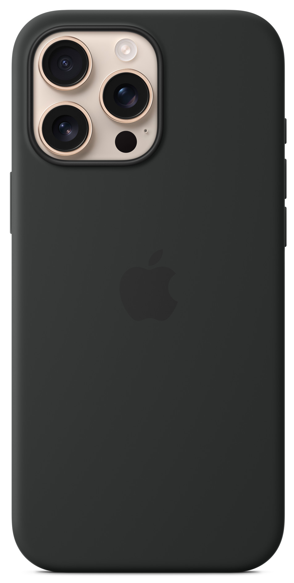 APPLE iPhone 16 Pro Max MagSafe-rögzítésű szilikontok, fekete (MYYT3ZM/A)