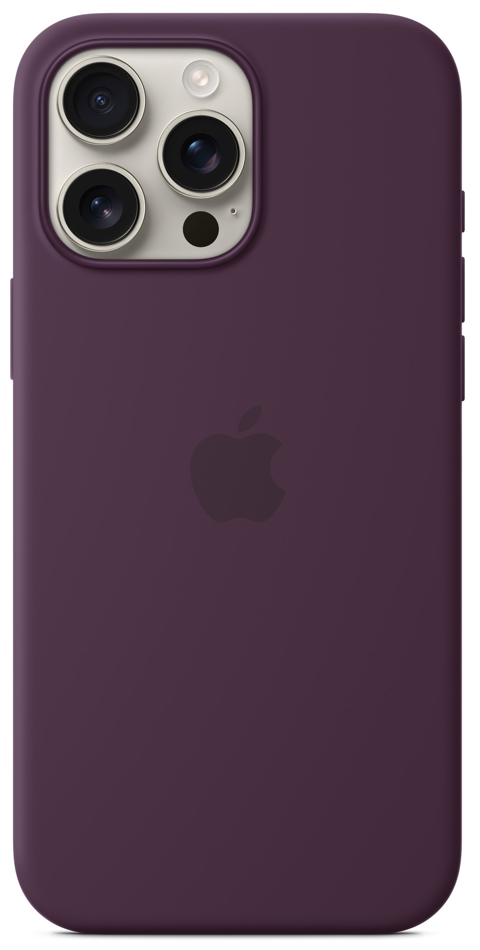 APPLE iPhone 16 Pro Max MagSafe-rögzítésű szilikontok, szilva (MYYW3ZM/A)