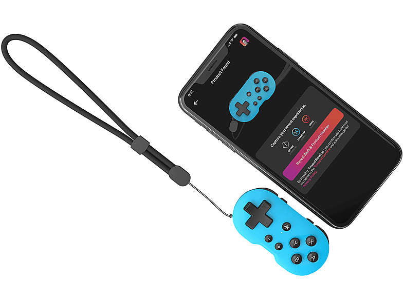 CRKD 1151080 ATOM Controller f. Switch, PC, Mobile/Tablet, Smart TV Sky Blue für Nintendo MAC, Android, iOS