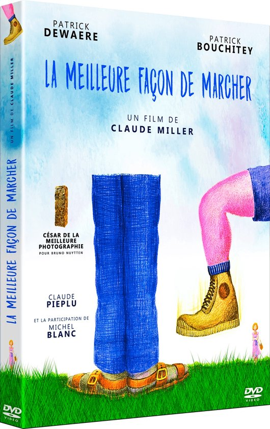 DVD-hoes: Franse film 'La Meilleure Façon de Marcher' met geïllustreerde benen.