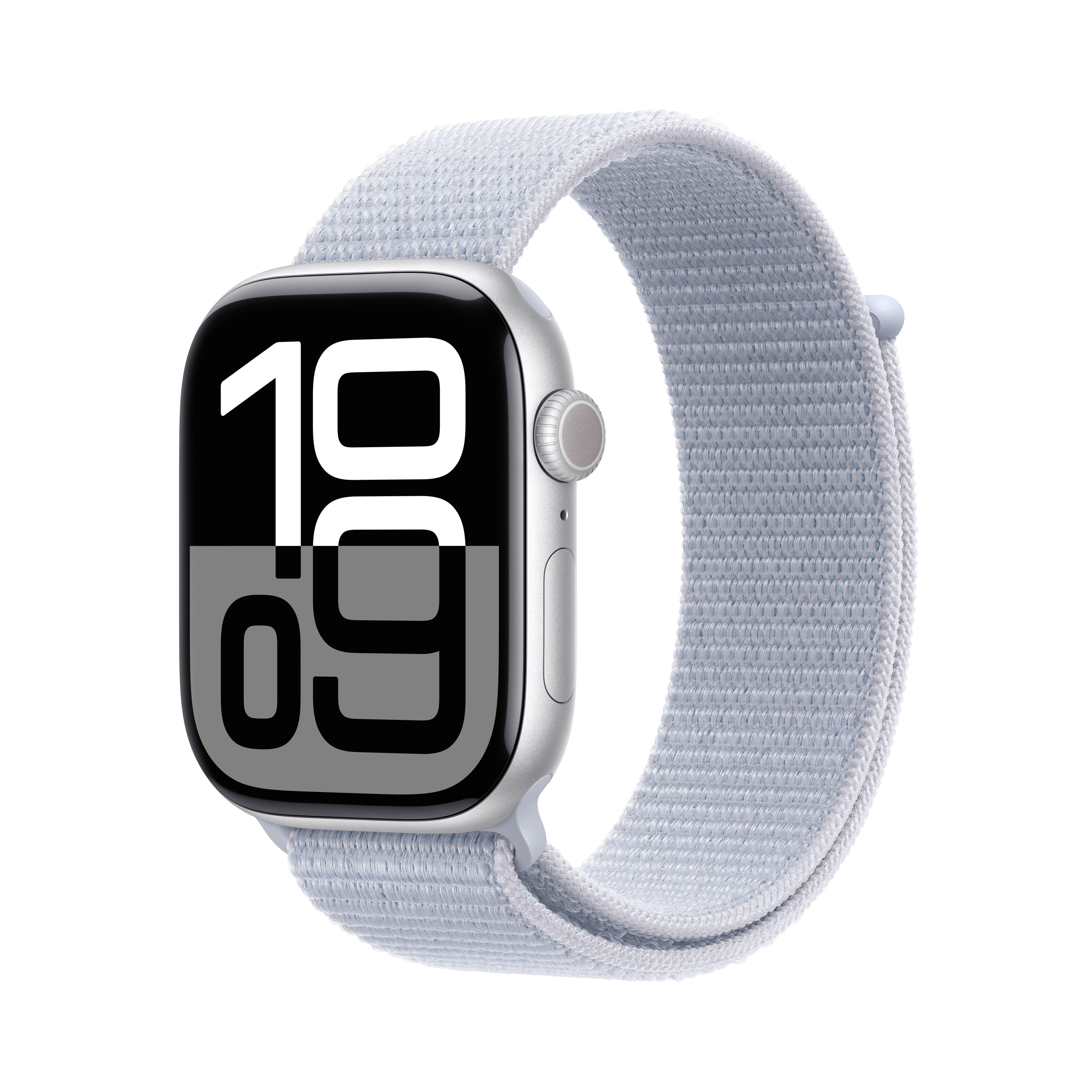 Smartwatch APPLE Watch Series 10 GPS + Cellular Koperta 46mm z aluminium w kolorze srebrnym z opaską sportową w kolorze błękitnego obłoku MWY23ET/A